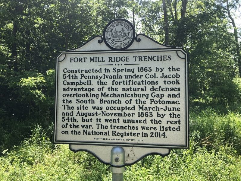 Fort Mill Ridge Trenches Marker image. Click for full size.