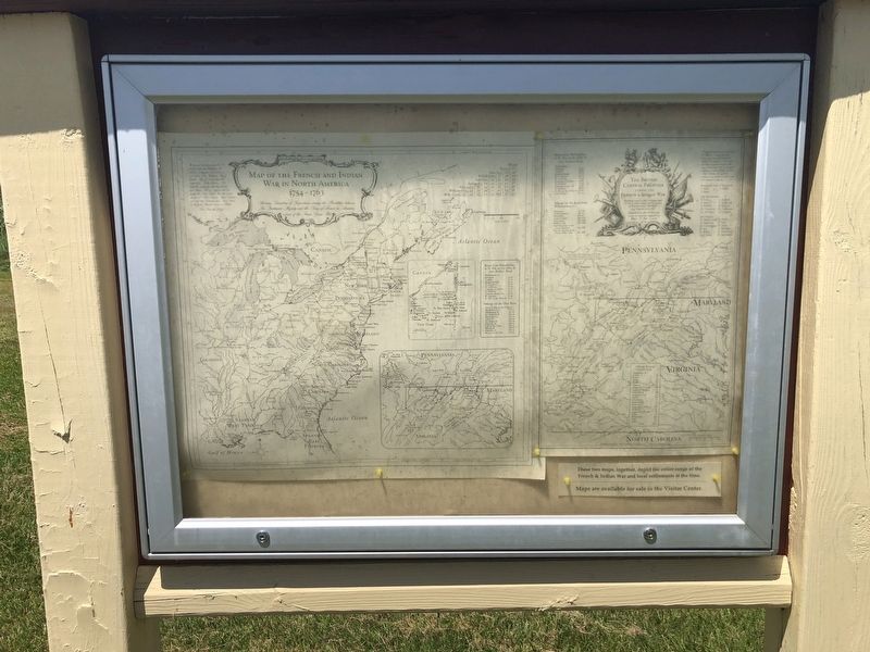 A nearby with maps showing details of the French and Indian War image. Click for full size.