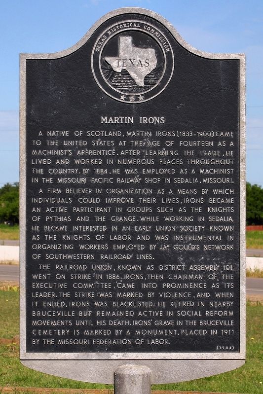 Martin Irons Marker image. Click for full size.