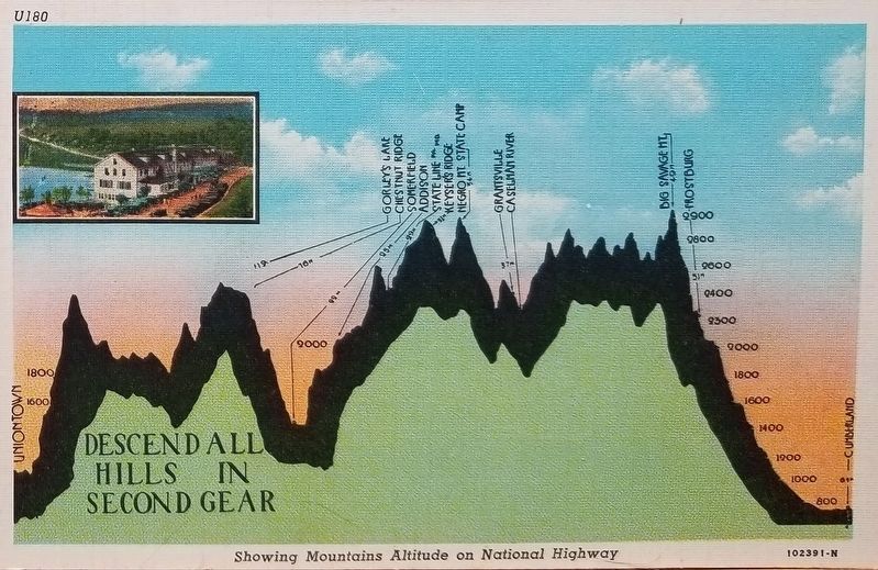 Route over Big Savage Mountain image. Click for full size.