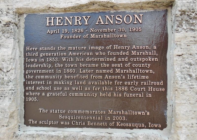 Henry Anson Marker image. Click for full size.