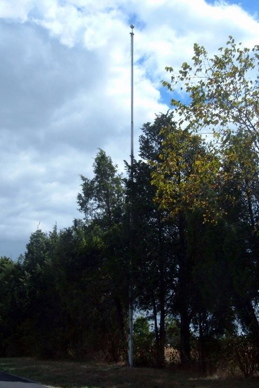 The Brook Rawle Memorial Flagpole image. Click for full size.