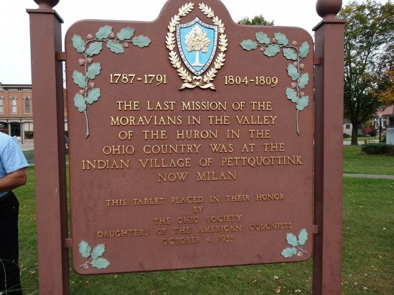 The Last Mission of the Moravians Marker image. Click for full size.