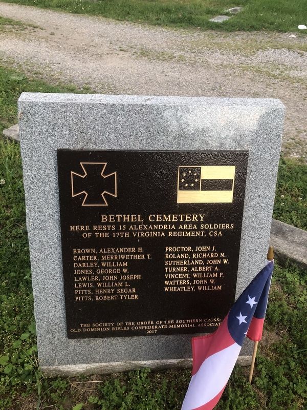 Bethel Cemetery Marker image. Click for full size.