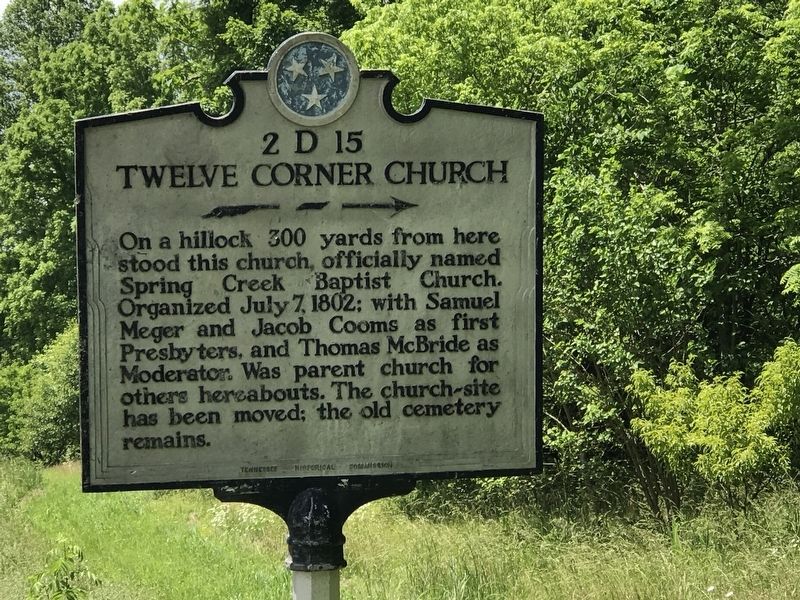 Twelve Corner Church Marker. Click for full size. Twelve Corner Church Marker image. Click for full size.