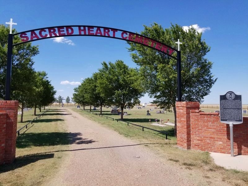 Sacred Heart Catholic Cemetery Marker image. Click for full size.