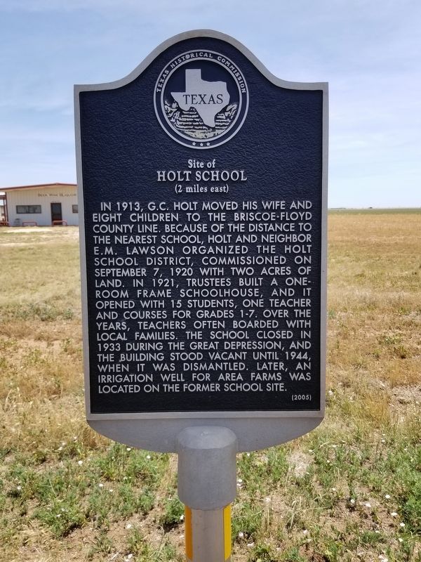 Site of Holt School Marker image. Click for full size.