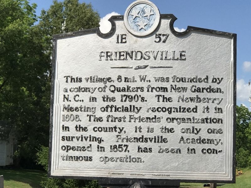 Friendsville Marker image. Click for full size.