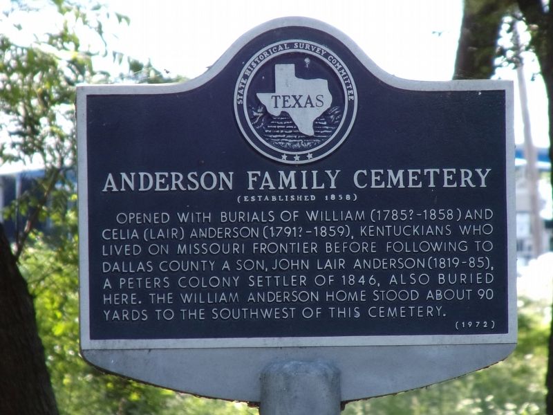 Anderson Family Cemetery Marker image. Click for full size.