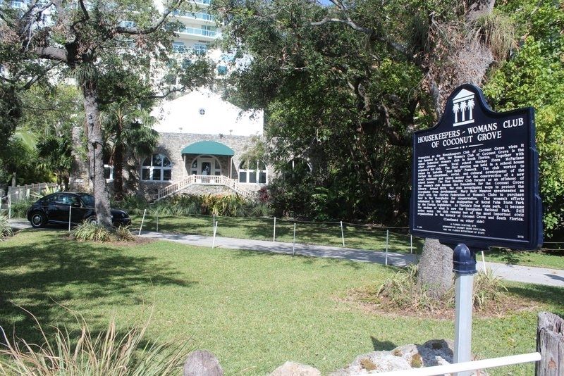 Housekeepers-Womans Club of Coconut Grove Marker image. Click for full size.