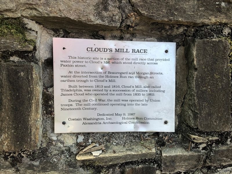 Cloud's Mill Race Marker image. Click for full size.