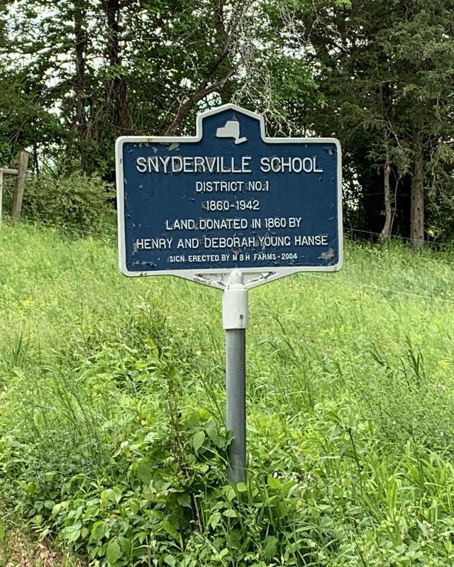Snyderville School Marker image. Click for full size.