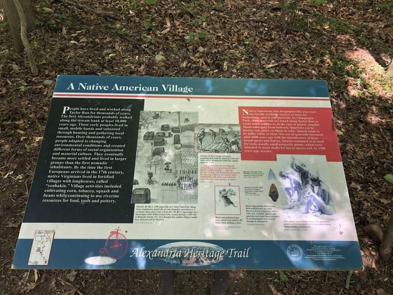 A Native American Village Marker image. Click for full size.