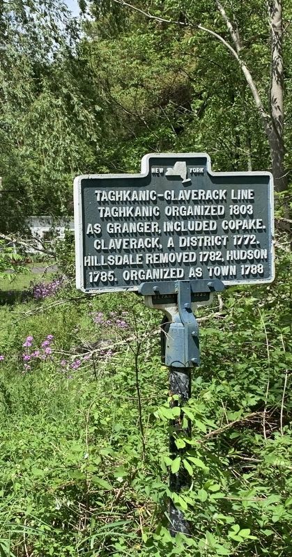 Taghkanic-Claverack Line Marker image. Click for full size.