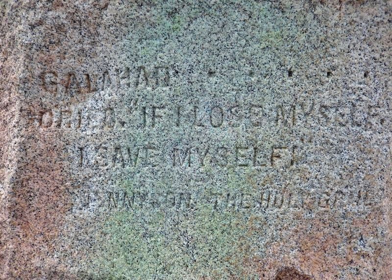 Inscription at Base of Monument image. Click for full size.