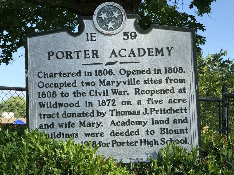 Porter Academy Marker image. Click for full size.