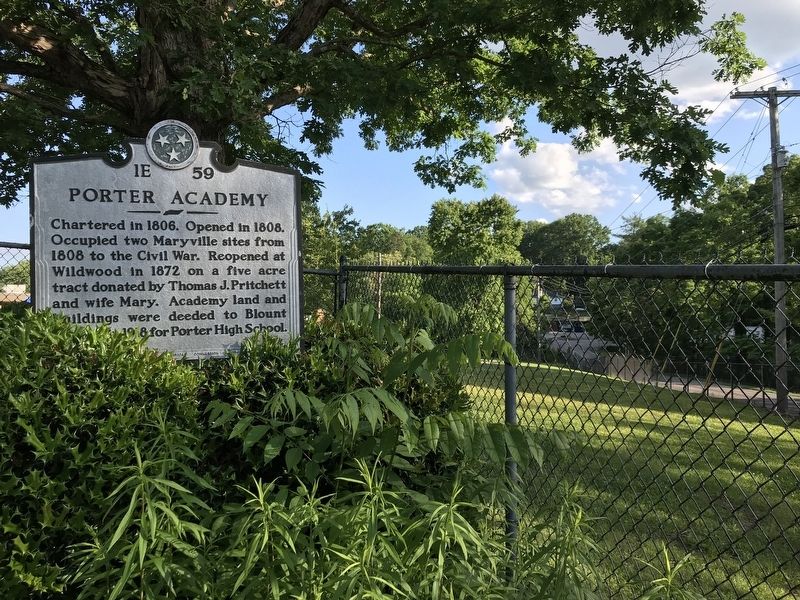 Porter Academy Marker image. Click for full size.