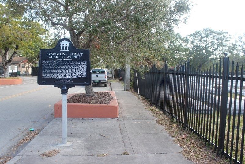 Evangelist Street Charles Avenue Marker image. Click for full size.