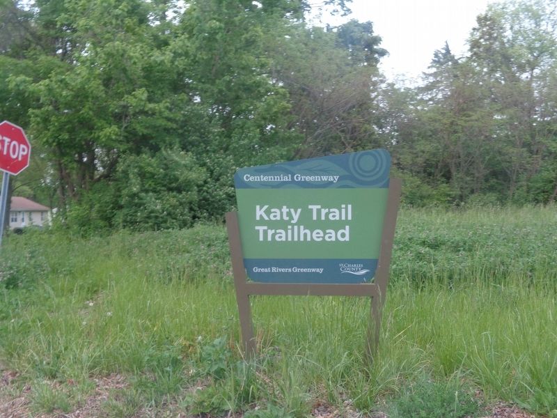 Katy Trail Trailhead image. Click for full size.