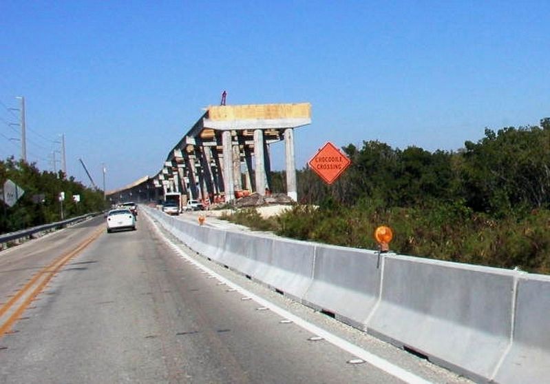New Jewfish Bridge being constructed image. Click for full size.