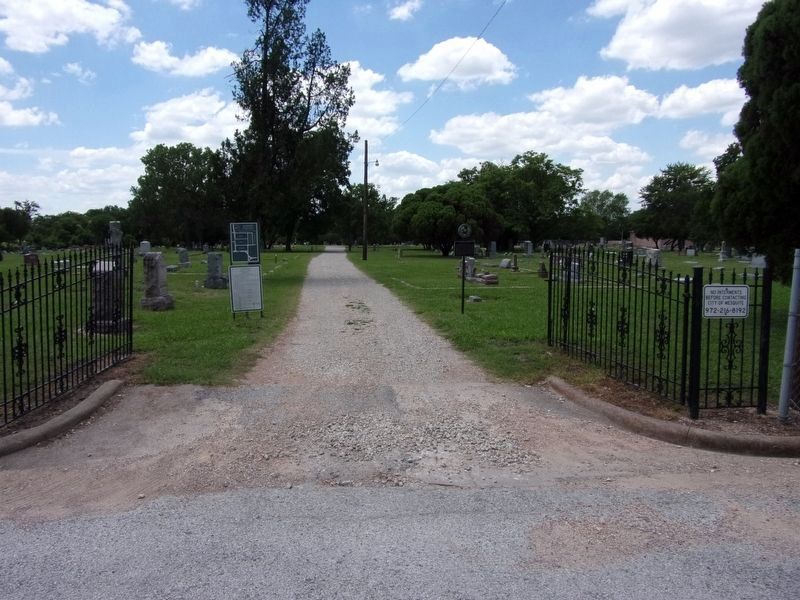 Mesquite Cemetery Marker image. Click for full size.