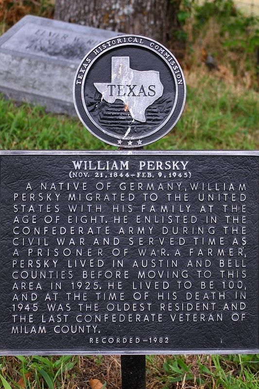 William Persky Marker image. Click for full size.
