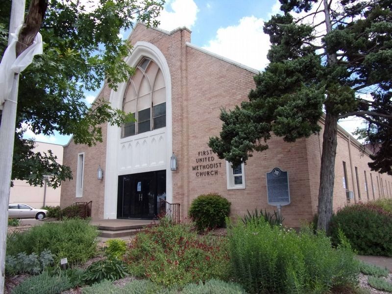 First Methodist Church of Mesquite Marker image. Click for full size.