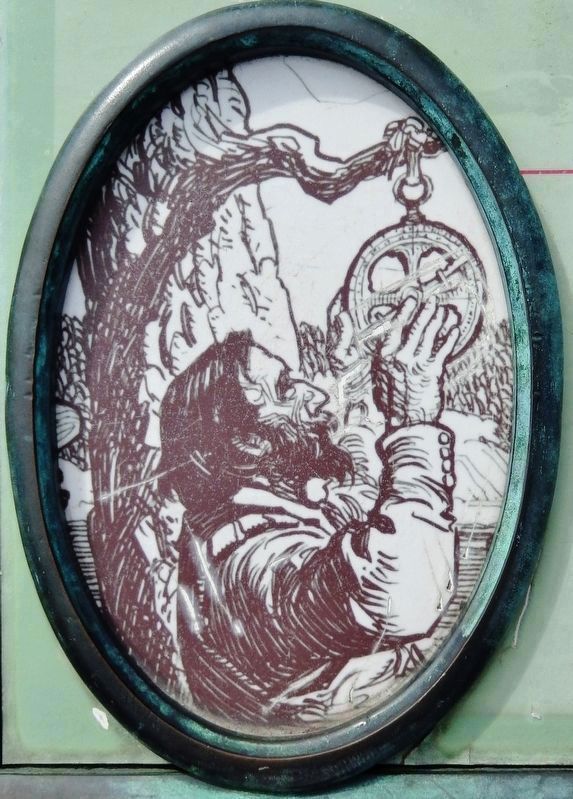 Marker detail: Samuel de Champlain image. Click for full size.