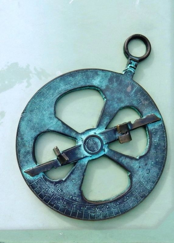Marker detail: Astrolabe. Click for full size. Marker detail: Astrolabe image. Click for full size.