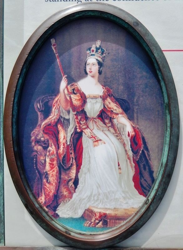 Marker detail: Queen Victoria image. Click for full size.