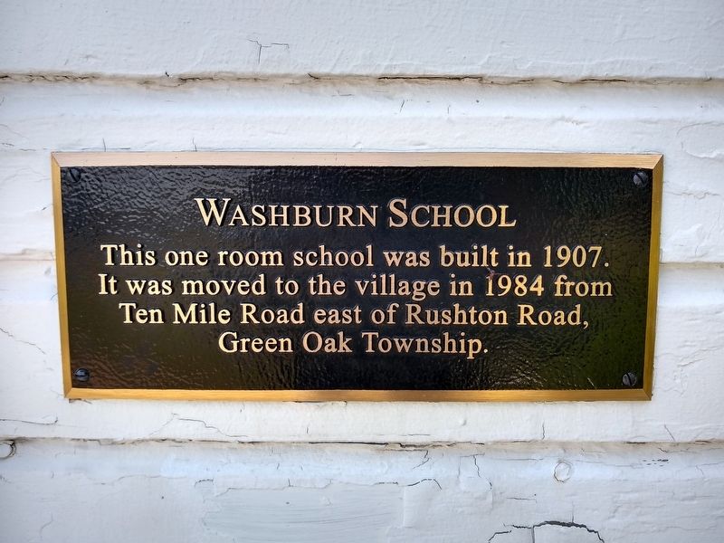 Washburn School Marker image. Click for full size.
