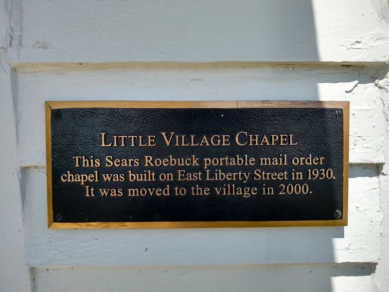 Little Village Chapel Marker image. Click for full size.