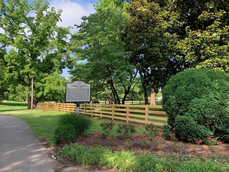 Jasmine Grove/Myles Manor Park Marker image. Click for full size.