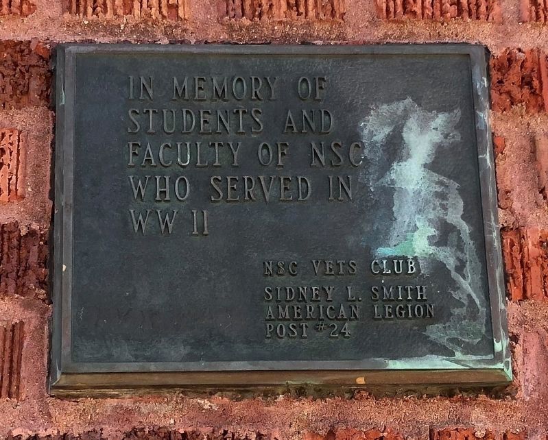 World War II Plaque. Click for full size. World War II Plaque image. Click for full size.