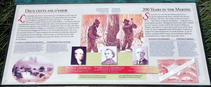 Deux cents ans d'essor / 200 Years in the Making Marker. Click for full size. Deux cents ans d'essor / 200 Years in the Making Marker image. Click for full size.
