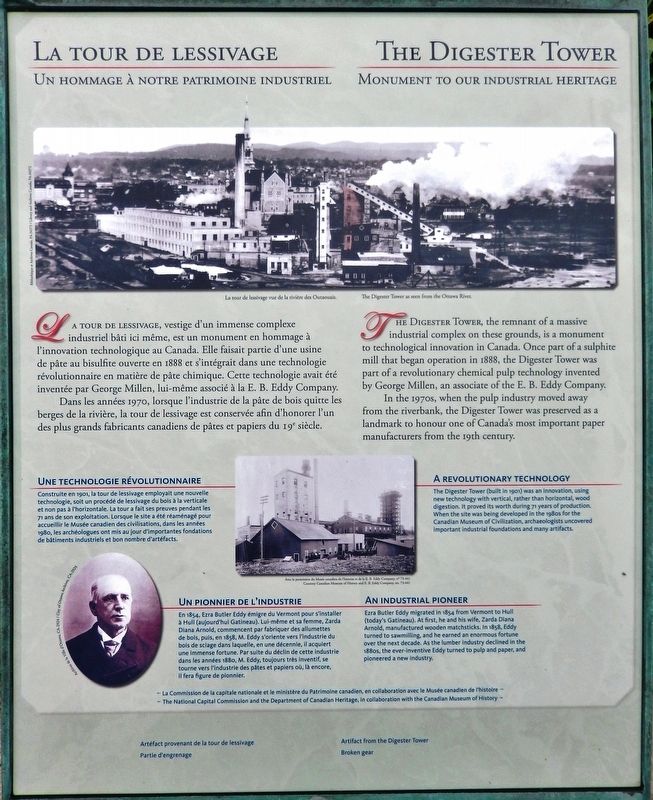 La Tour de Lessivage /<br>The Digester Tower Marker. Click for full size. La Tour de Lessivage /<br>The Digester Tower Marker image. Click for full size.