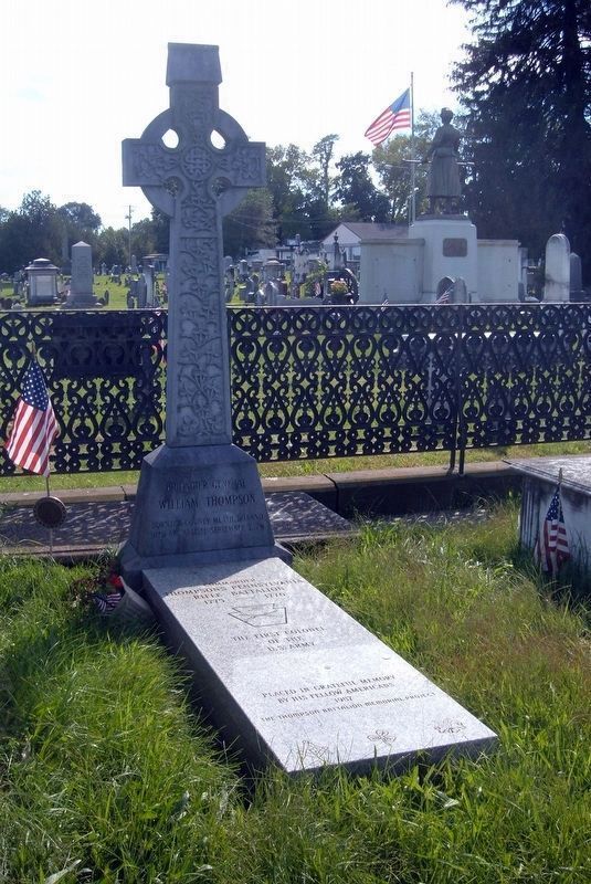 Brigadier General William Thompson gravesite image. Click for full size.