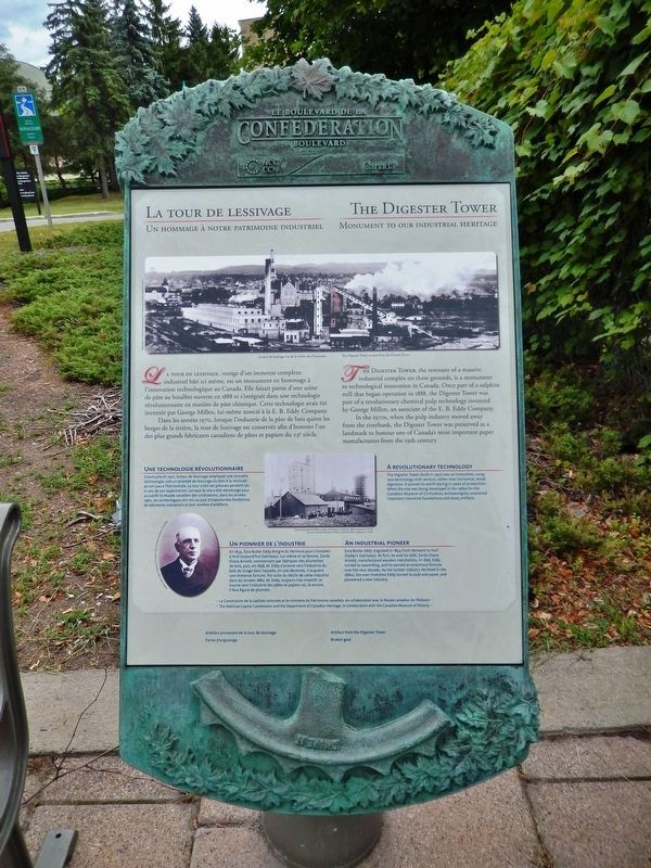 La Tour de Lessivage /<br>The Digester Tower Marker. Click for full size. La Tour de Lessivage /<br>The Digester Tower Marker image. Click for full size.