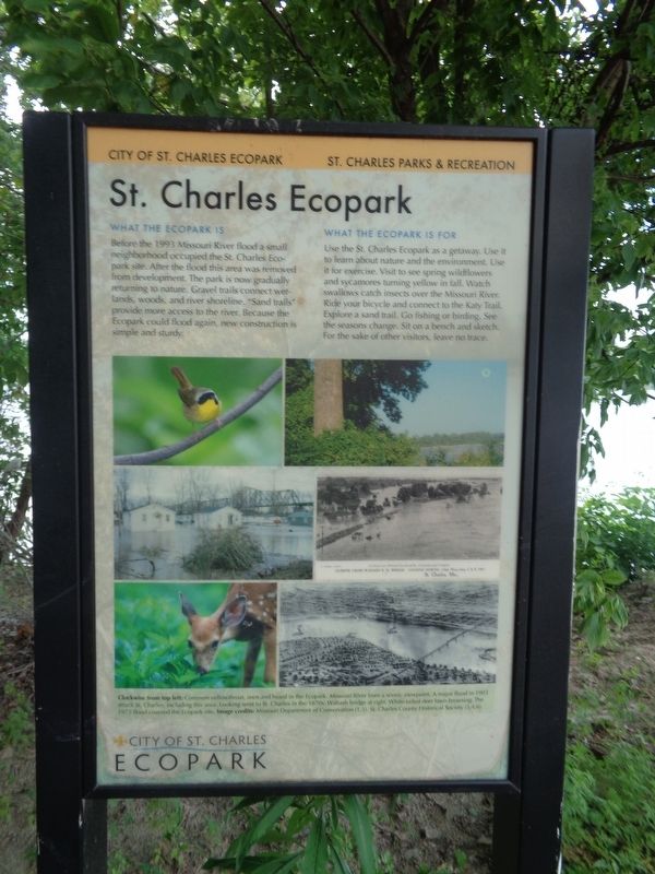 St. Charles Ecopark Marker. Click for full size. St. Charles Ecopark Marker image. Click for full size.