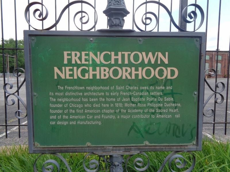Frenchtown Neighborhood Marker image. Click for full size.