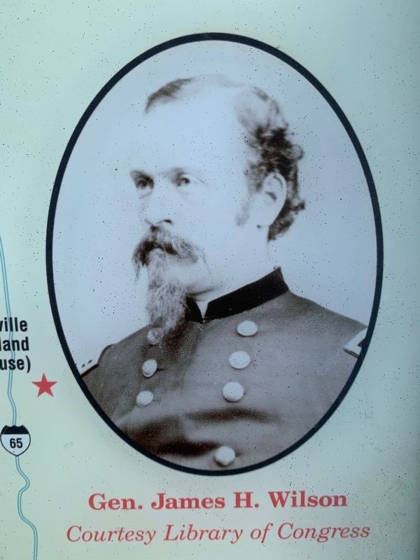 Retreat from Nashville Marker: Gen. James H. Wilson image. Click for full size.