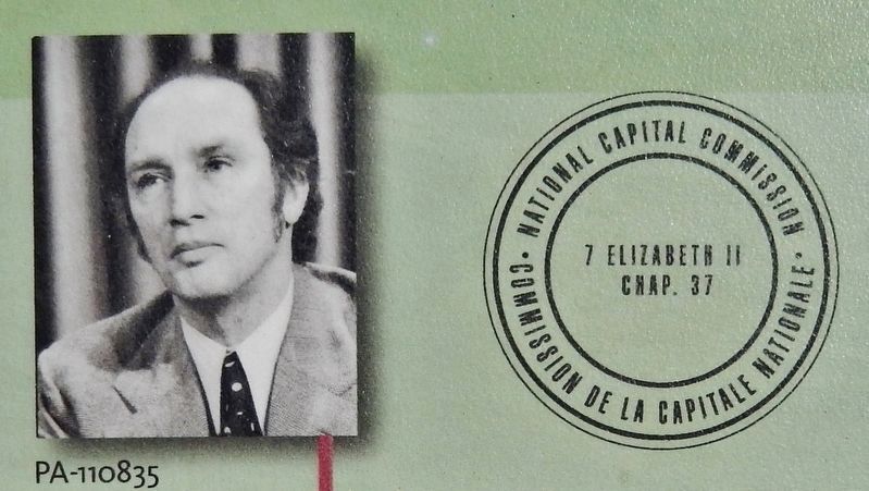 Marker detail: Pierre Elliott Trudeau, 1969 image. Click for full size.