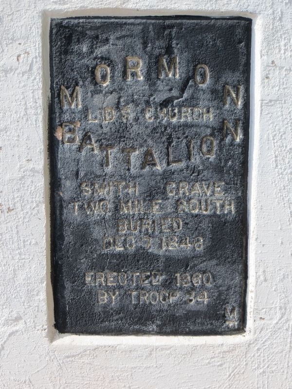 Mormon Battalion Marker. Click for full size. Mormon Battalion Marker image. Click for full size.