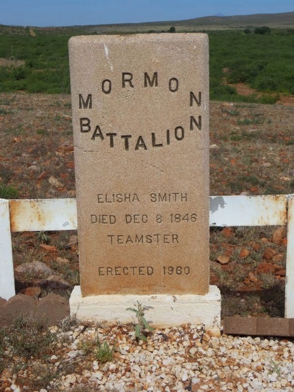 Teamster Elisha Smith grave site image. Click for full size.