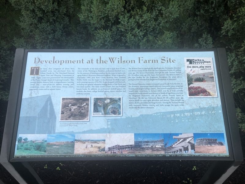 Development at the Wilson Farm Site Marker image. Click for full size.