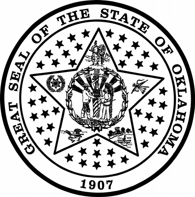Seal of the State of Oklahoma. Click for full size. Seal of the State of Oklahoma image. Click for full size.