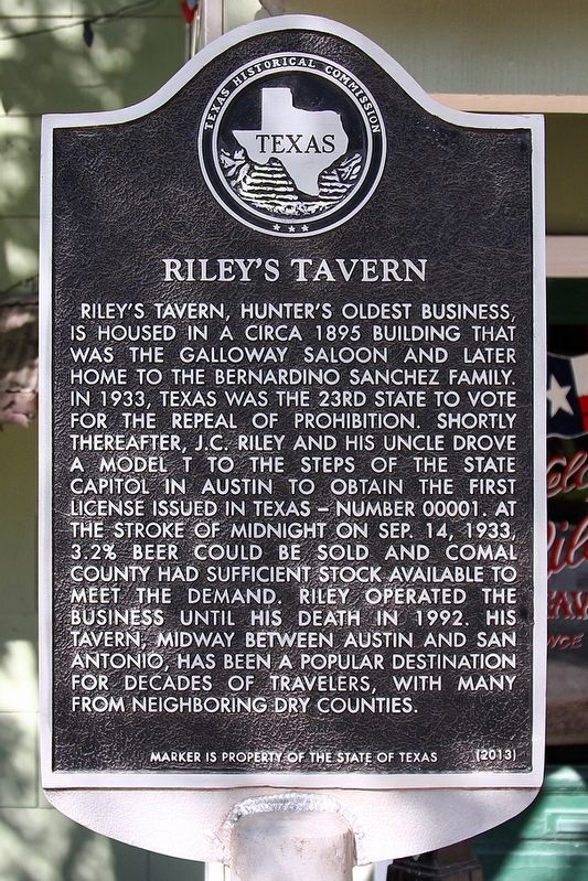 Riley's Tavern Marker image. Click for full size.