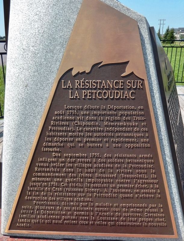 La R�sistance sur la Petcoudiac (<i>Fran�ais</i>) image. Click for full size.