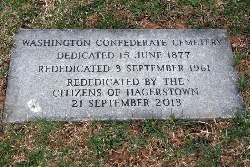 Washington Confederate Cemetery Marker image. Click for full size.