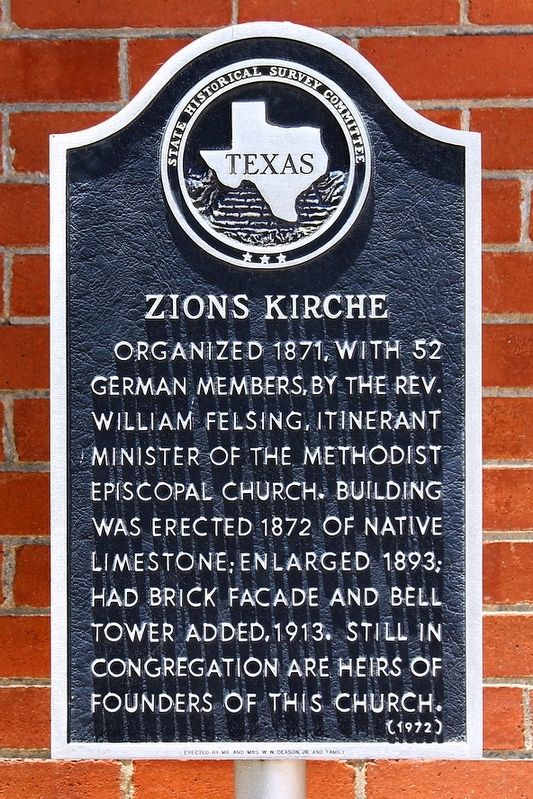 Zions Kirche Marker image. Click for full size.